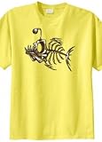 Big Mens Skeleton Shark Graphic T-Shirt (Big & Tall and Regular Sizes)