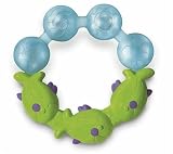 Fisher Price Deluxe Gum Soother, Green/Blue