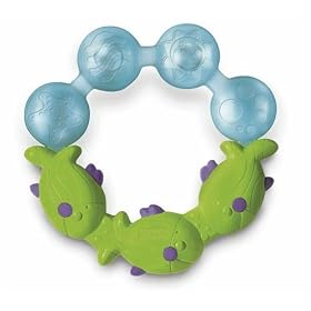 Fisher Price Deluxe Gum Soother, Green/Blue