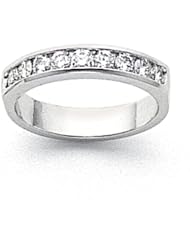 14k White Gold VS Diamond Channel Band Diamond quality VS (VS2 clarity, G-I color)