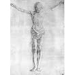 Albrecht Durer (Study on the "Great Crucifixion": Christ on the Cross) Art Poster Print - 11x17