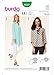 Burda Ladies Sewing Pattern 6633 Tunic Tops
