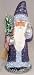 Ino Schaller Paper Mache Purple Coat Santa