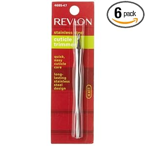 Revlon Stainless Steel Cuticle Trimmer (Pack of 2) by Revlon