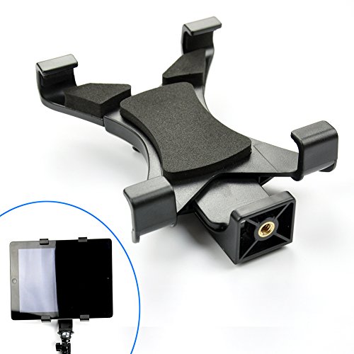Accmor Tablet Tripod Adapter for Apple iPad 2, 3, 4, Air, Air2, iPad Mini, 2, 2, Samsung Galaxy Tab, Tab 2, Tab 3, Tab 4, Tab Pro, Tab S, Microsoft Surface, Google Nexus - Black