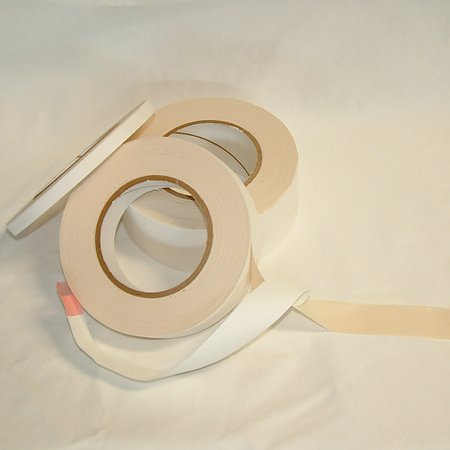 JVCC DCP-04 Double Coated Flatback Paper Tape (Rubber Adhesive): 1/2 in. x 36 yds. (Natural)