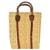 Moroccan Straw Summer Beach / Shopper / Tote Bag 11.5 X 12 X 4.5