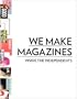 We Make Magazines: Inside the Independents
