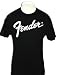 Fender Guitar Musical Instruments Company Logo Men's Black Vintage T-shirt