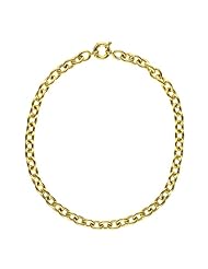 14KT Yellow Oval Link 10.5mm Necklaces Length = 18