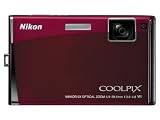 Nikon Coolpix S60 10MP Digital Camera with 5x Optical Vibration Reduction (VR) Zoom (Crimson Red)