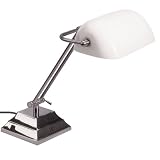 Buy Dainolite Lighting DMBL618-SC Banker 1 Light Table Lamps in Satin Chrome by Dainolite
