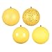 Vickerman 624227-6" Yellow 4 Assorted Finish Ball Christmas Tree Ornament (4 pack) (N591578DA)