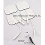 Premium Pre-Gelled Reusable Self Adhesive Electrode Pads 2" x 2" Pack of 16