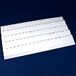 White Leather 45 Pair Post Earring Display Case Insert