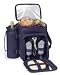 Outdoor Living : Picnic at Ascot 125B-P Classic-Wine and Cheese Cooler Blue Plaid