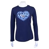 Tennessee Titans Women's "Heart" Long Sleeve NFL T-Shirt - Navy - Medium