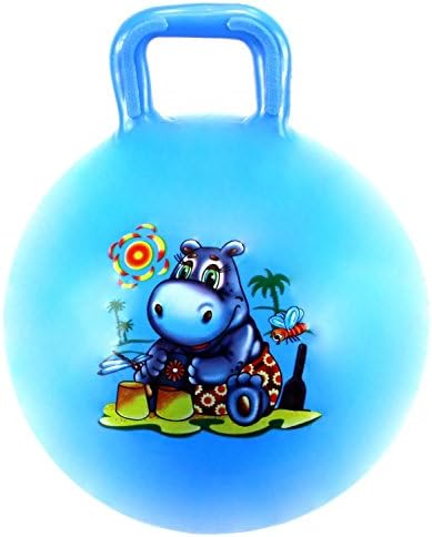 Fun Hopper Children's Kid's Toy Hopper Jumping Ball w/ Handle (Blue)