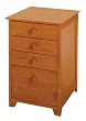 Winsome Wood File Cabinet with 4 Drawers, Honey