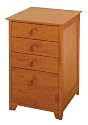 Winsome Wood File Cabinet with 4 Drawers, Honey
