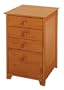 Winsome Wood File Cabinet with 4 Drawers, Honey