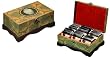 Boston Tea 60-Count Hand Decorated Exotic Wooden Tea Chest, 60 Tea Bag Set