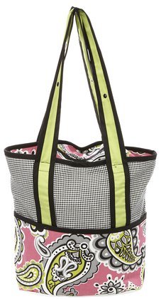 Hoohobbers Pink Whimsey Tote Diaper Bag
