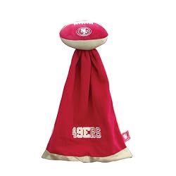 San Francisco 49er's Plush NFL Football with Attached Security Blanket by Coed Sportswear