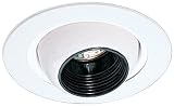 Elco EL1498W Black / White 4 Inch Low Voltage Trims 4 Low-Voltage Adjustable Eyeball Trim