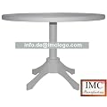 Moderner Tisch rund mit Mittelfu� / Bistrotisch g�nstig