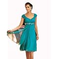 Spektakul�res Abend- / Cocktailkleid T�rkis (228)