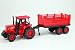 1x u. 3x Traktor mit Anhänger