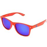 Shady Peeps NCAA Polarized Sunglasses - Boise State Broncos Orange Wayfarer Style