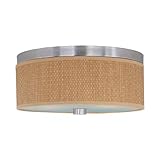 ET2 Lighting E95102-101SN 3 Light Elements Fluorescent Flush