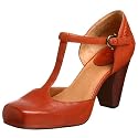 FRYE Women's Andie T-Strap Pump,Cognac,8 M US