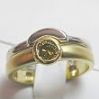 14K Two-Tone Gold Natural Yellow Diamond Wedding Set