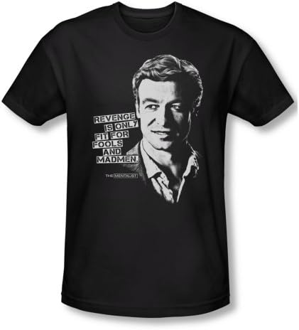 MENTALIST/REVENGE - S/S Mens 30/1 - BLACK - LG Slim Fit