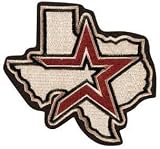 Houston Astros MLB Team Logo Patch (Tan with Black Border)
