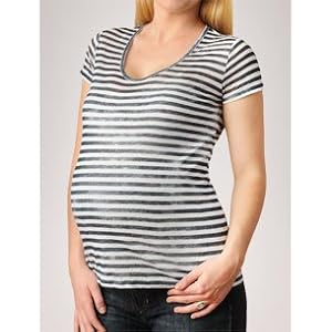 Buy A Pea in the Pod Collection: Short Sleeve Scoop Neck Patterned Stitch Maternity T Shirt by A Pea in the Pod