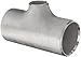 Stainless Steel 316/316L Pipe Fitting, Reducing Tee, Schedule 10, 2" x 2" x 1-1/2" Butt-Weld