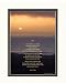 Personalized Mom Gift with Poem: My Mother's Love. Ocean Sunset Photo, 8x10 Double Matted. Add Personalization for a Special Keepsake.