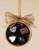 Chocolate Shop 4-Piece Candies in Round Gift Box Christmas Ornament 3.5