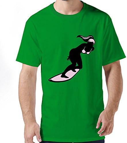 Girl Surfer Men's 100% Cotton T-shirts KellyGreen
