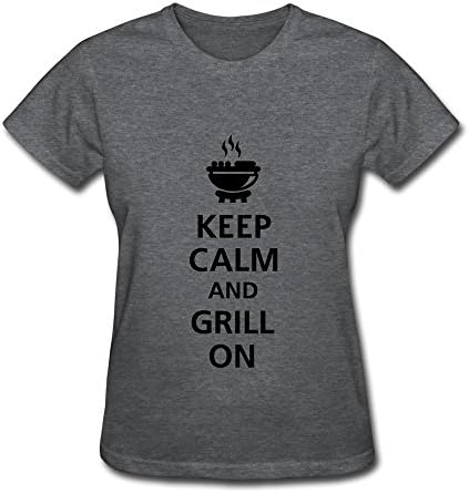 JIEN Women's Keep Calm Grill T-shirt