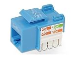 Belkin - Keystone jack - RJ-45 - blue - 1 port (pack of 25 )