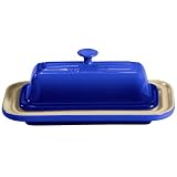 Le Creuset 7-3 4 inch Butter Dish, Cobalt