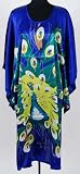 Nightgown Kimono Robe Sleepwear Gown Blue One Size