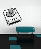 Vinyl Wall Decal Sticker Turn Table size 36inX36in item OS_MG139B