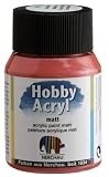 Nerchau 362819 Hobby Acrylfarben matt 59 ml Metallic Rot