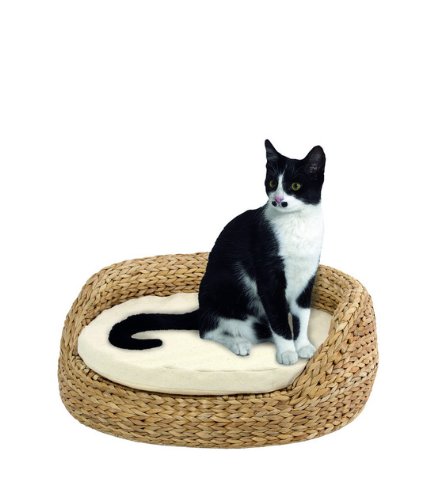 Karlie Sofa Banana Leaf f&uuml;r Hunde oder Katzen,  87 x 87 x 22 cm, rund, beige